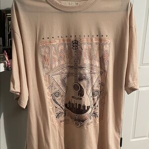 Nashville Graphic Beige T-Shirt